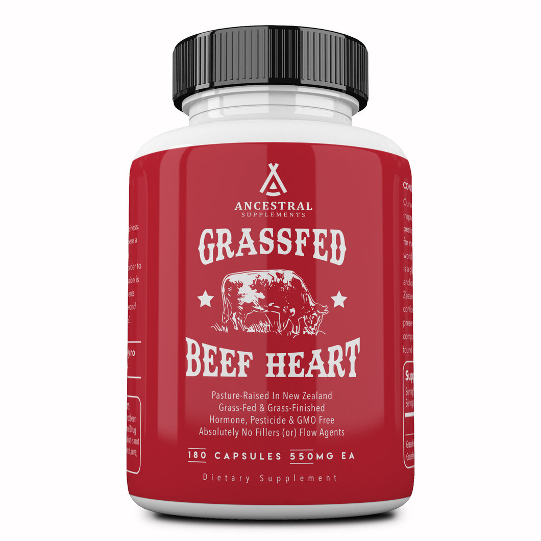 Grass Fed Desiccated Beef Heart by Ancestral Supplements