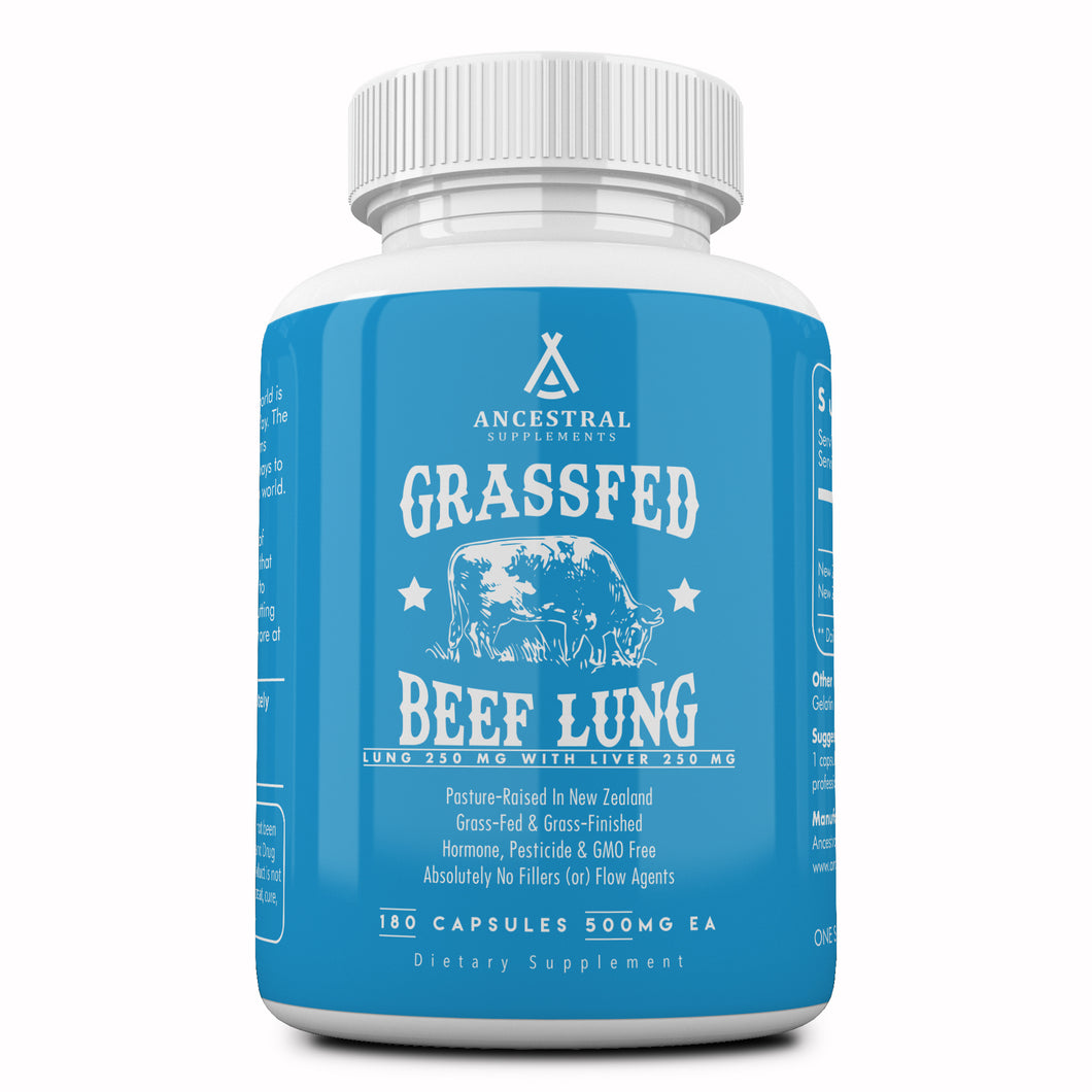 Grass Fed Beef Lung (w/ Liver) by Ancestral Supplements