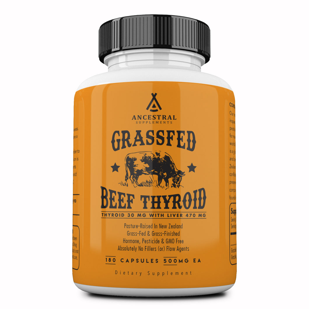 Grass Fed Natural Desiccated Thyroid by Ancestral Supplements